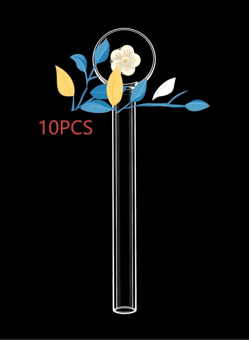 10PCS Premium Heat Resistant Glass Oil Lamp accessories, Medical Grade High Borosilicate Material for Long lasting Use ,Clear